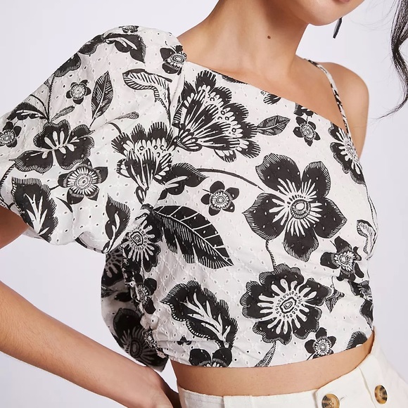 Maeve Anthropologie One Shoulder Top - Picture 3 of 7